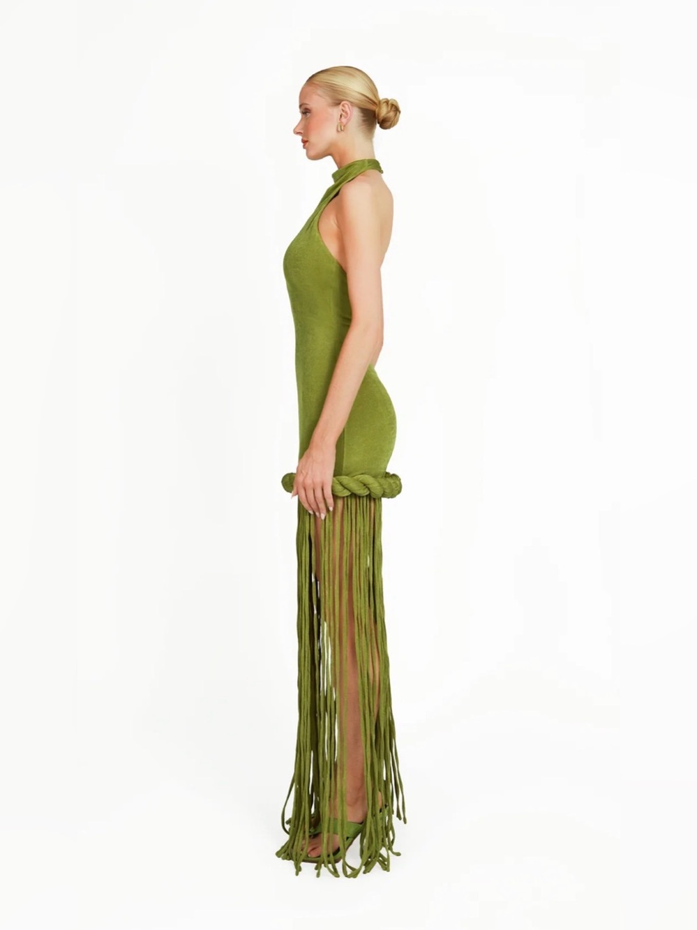 KHANUMS KIRAN DRESS - GREEN SIZE XS - Picture 2 of 11